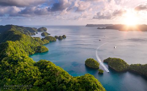 Photo Of bird-eye view of Palau islands