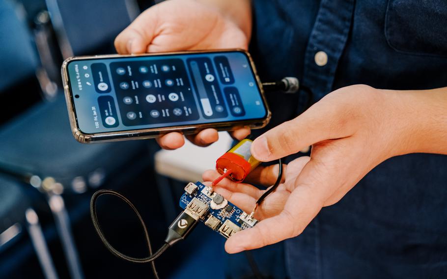 Tapia successfully created a power bank charger that he can use for his mobile phone with the use of used vape batteries.