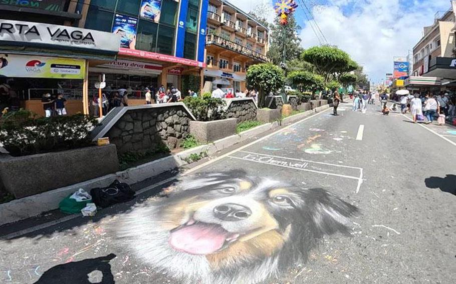 Chalk Art on Session Road. Photos by Jerome Baquilar