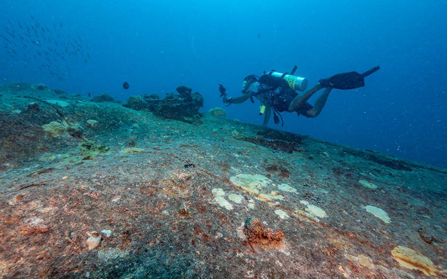 Gosei Maru (Shipwreck), photo courtesy of Guam Visitors Bureau