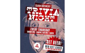 Guam Brewery: Trivia Night flyer