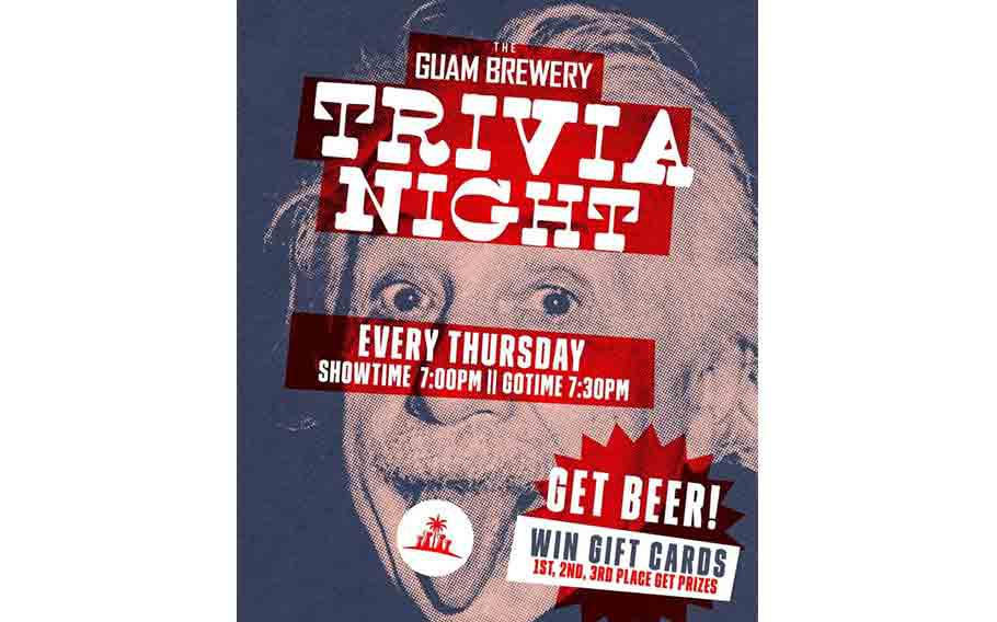 Guam Brewery: Trivia Night flyer