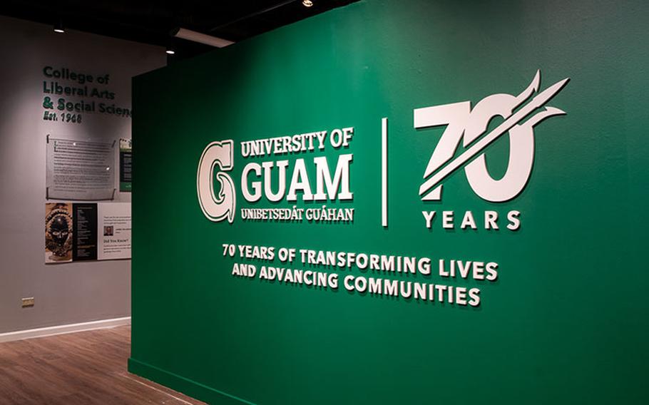 A new University of Guam exhibit at the Guam Museum welcomes visitors with the theme of UOG’s 70th anniversary year: “Transforming Lives and Advancing Communities.” The exhibit will be open to the public free of charge from Aug. 19 to Oct. 15 at the Guam Museum. Photos courtesy of University of Guam